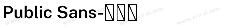 Public Sans字体转换